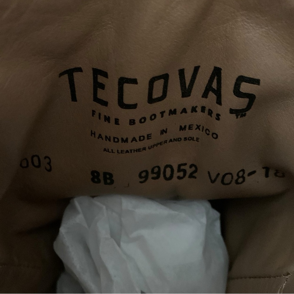 Tecovas The Harper Calf Skin Leather Boots- 8 EUC!! - Picture 9 of 12